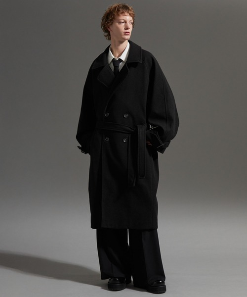 cussil/クシル】オーバーサイズダブルブレストワイドアームロング