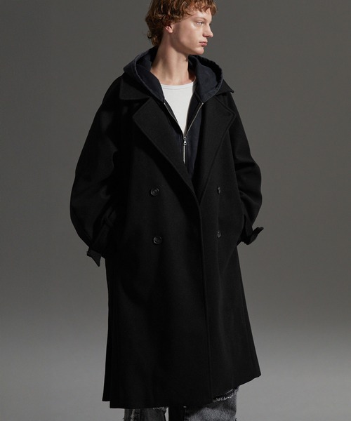 cussil/クシル】オーバーサイズダブルブレストワイドアームロング