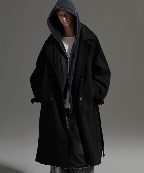 cussil/クシル】オーバーサイズダブルブレストワイドアームロング