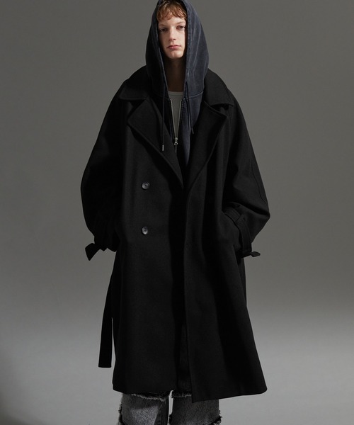 cussil/クシル】オーバーサイズダブルブレストワイドアームロング