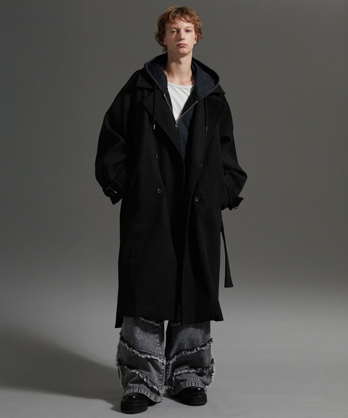 cussil/クシル】オーバーサイズダブルブレストワイドアームロング