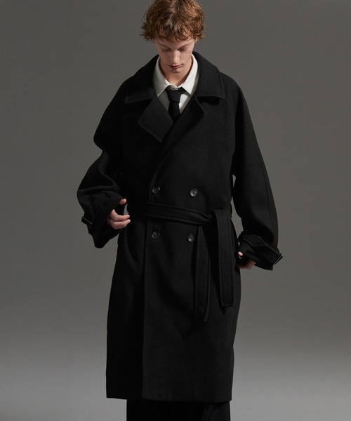 cussil/クシル】オーバーサイズダブルブレストワイドアームロング