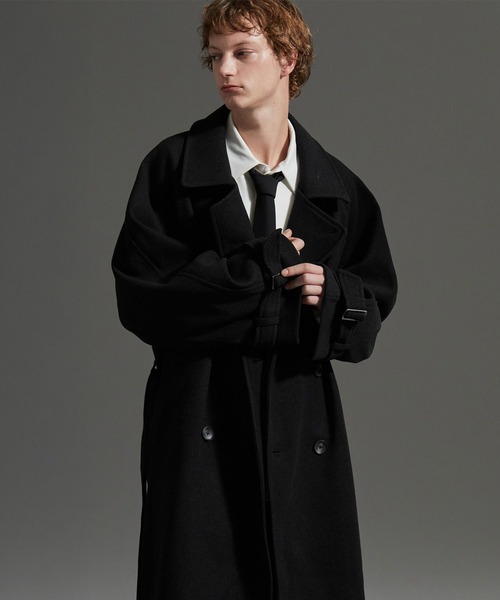 cussil/クシル】オーバーサイズダブルブレストワイドアームロング