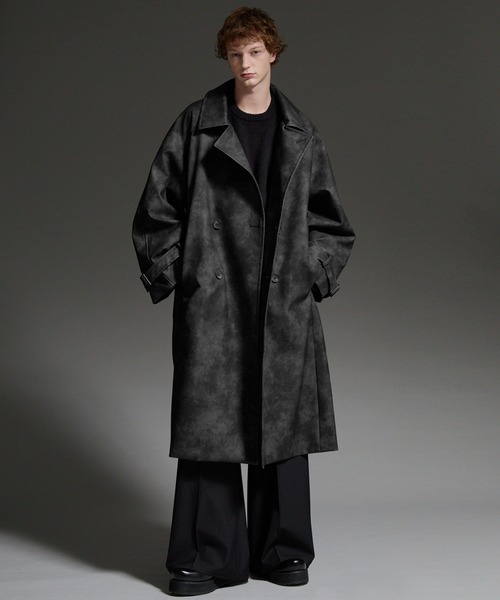 cussil/クシル】オーバーサイズダブルブレストワイドアームロング