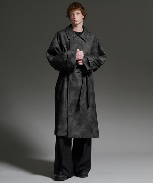 cussil/クシル】オーバーサイズダブルブレストワイドアームロング