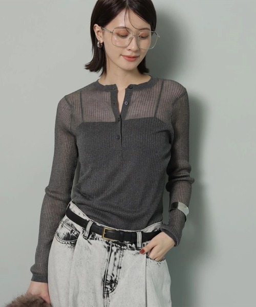 ヘンリーリブニット（ニット/セーター）｜Arpege story（アルページュ