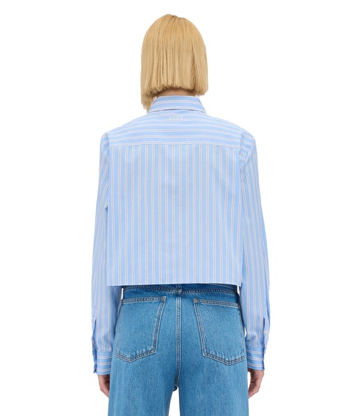 MSGM(エムエスジーエム)の「「BUNNY」モチーフ ストライプポプリンシャツ(シャツ/ブラウス・レディース・ブルー・38)」の3枚目の写真