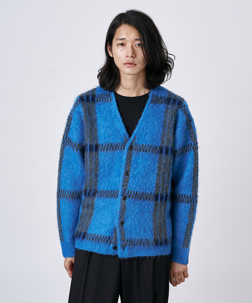 B.C STOCK（ベーセーストック）の「【CALIFORNIA RANCH HOUSE】シャギージャガード カーディガン（カーディガン/ボレロ・メンズ・ブラック/ブラック系その他/キャメル/ベージュ/ベージュ系その他/ブルー系その他・FREE）」の5枚目の写真