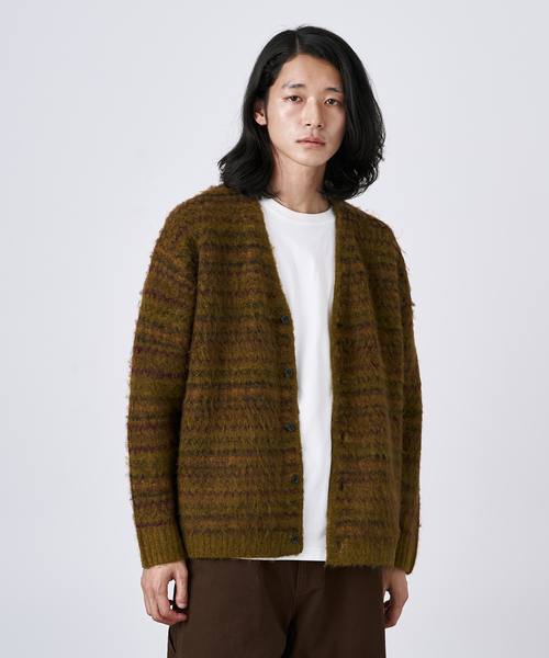B.C STOCK（ベーセーストック）の「【CALIFORNIA RANCH HOUSE】シャギージャガード カーディガン（カーディガン/ボレロ・メンズ・ブラック/ブラック系その他/キャメル/ベージュ/ベージュ系その他/ブルー系その他・FREE）」の6枚目の写真