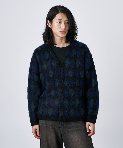 B.C STOCK（ベーセーストック）の「【CALIFORNIA RANCH HOUSE】シャギージャガード カーディガン（カーディガン/ボレロ・メンズ・ブラック/ブラック系その他/キャメル/ベージュ/ベージュ系その他/ブルー系その他・FREE）」の8枚目の写真