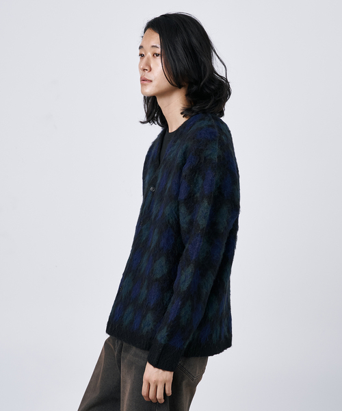 B.C STOCK（ベーセーストック）の「【CALIFORNIA RANCH HOUSE】シャギージャガード カーディガン（カーディガン/ボレロ・メンズ・ブラック/ブラック系その他/キャメル/ベージュ/ベージュ系その他/ブルー系その他・FREE）」の9枚目の写真