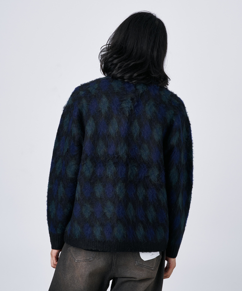 B.C STOCK（ベーセーストック）の「【CALIFORNIA RANCH HOUSE】シャギージャガード カーディガン（カーディガン/ボレロ・メンズ・ブラック/ブラック系その他/キャメル/ベージュ/ベージュ系その他/ブルー系その他・FREE）」の10枚目の写真