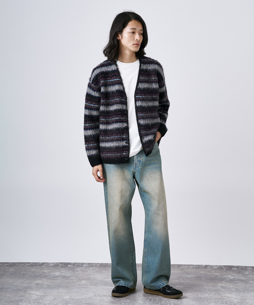 B.C STOCK（ベーセーストック）の「【CALIFORNIA RANCH HOUSE】シャギージャガード カーディガン（カーディガン/ボレロ・メンズ・ブラック/ブラック系その他/キャメル/ベージュ/ベージュ系その他/ブルー系その他・FREE）」の11枚目の写真