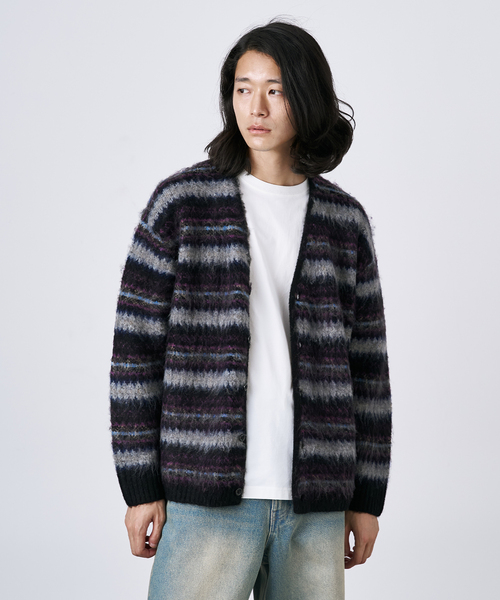 B.C STOCK（ベーセーストック）の「【CALIFORNIA RANCH HOUSE】シャギージャガード カーディガン（カーディガン/ボレロ・メンズ・ブラック/ブラック系その他/キャメル/ベージュ/ベージュ系その他/ブルー系その他・FREE）」の12枚目の写真