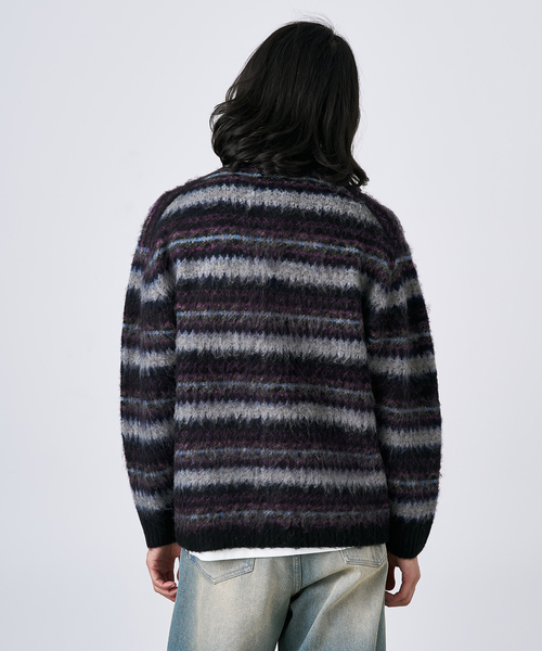 B.C STOCK（ベーセーストック）の「【CALIFORNIA RANCH HOUSE】シャギージャガード カーディガン（カーディガン/ボレロ・メンズ・ブラック/ブラック系その他/キャメル/ベージュ/ベージュ系その他/ブルー系その他・FREE）」の14枚目の写真