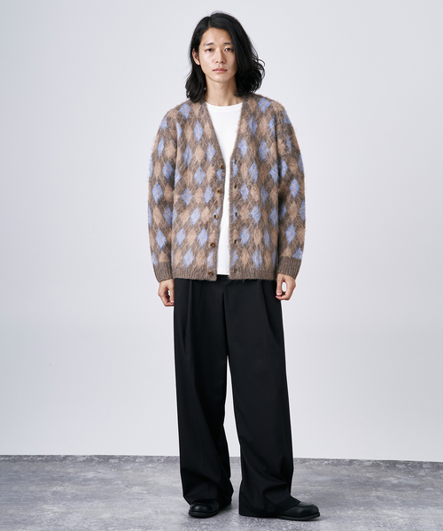 B.C STOCK（ベーセーストック）の「【CALIFORNIA RANCH HOUSE】シャギージャガード カーディガン（カーディガン/ボレロ・メンズ・ブラック/ブラック系その他/キャメル/ベージュ/ベージュ系その他/ブルー系その他・FREE）」の19枚目の写真