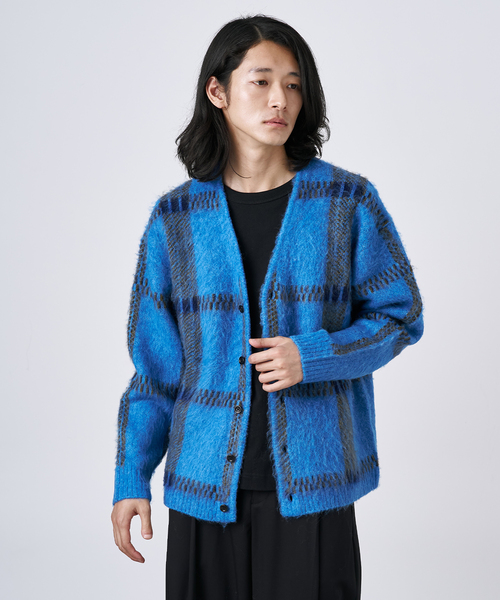 セール】【CALIFORNIA RANCH HOUSE】シャギージャガード カーディガン