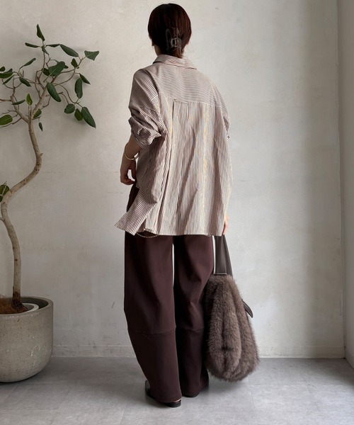 DouDou（ドゥドゥ）の「【WEB限定】ポンチワイドカービーパンツ（その他パンツ・レディース・ブラック/グレー/ブラウン・FREE）」の16枚目の写真