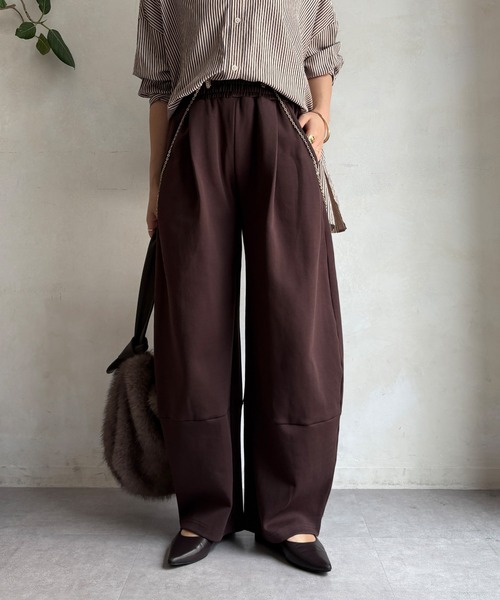 DouDou（ドゥドゥ）の「【WEB限定】ポンチワイドカービーパンツ（その他パンツ・レディース・ブラック/グレー/ブラウン・FREE）」の18枚目の写真