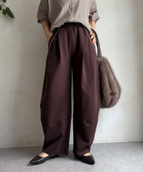 DouDou（ドゥドゥ）の「【WEB限定】ポンチワイドカービーパンツ（その他パンツ・レディース・ブラック/グレー/ブラウン・FREE）」の19枚目の写真