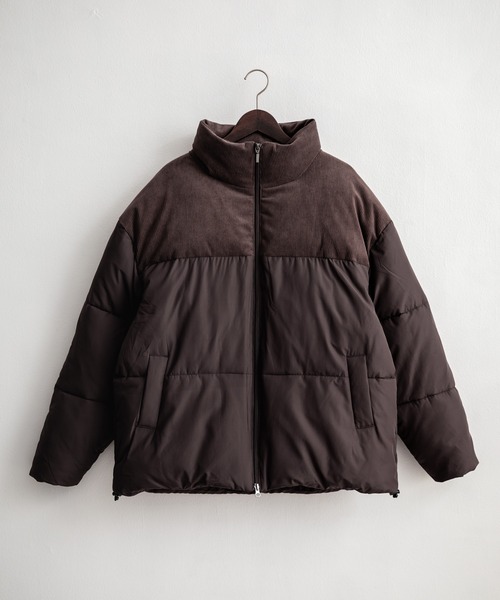 Rocky Monroe（ロッキーモンロー）の「新色追加 オーバーサイズ リアルダウン × 機能性ファイバーダウン ハイブリッドジャケット（ダウンジャケット/コート・メンズ・ブラウン/ネイビー/チャコール/グレー/ブラック/ブラック系/オフホワイト・XL/M/L）」の22枚目の写真