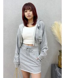 EVRIS | ワンポイントブリーチジップアップフーディ【セットアップ着用可能】(パーカー)