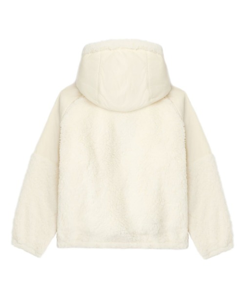 A BATHING APE(アベイシングエイプ)の「HOODED FLEECE JACKET(ブルゾン・レディース・アイボリー・X-SMALL/SMALL)」の2枚目の写真