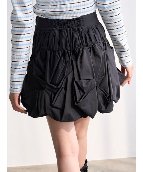 SNIDEL（スナイデル）の「ペタルバルーンスカショーパン（その他パンツ・レディース・ブラック/ホワイト/チェック・0/1）」の15枚目の写真