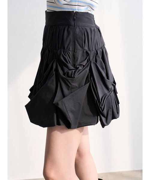 SNIDEL（スナイデル）の「ペタルバルーンスカショーパン（その他パンツ・レディース・ブラック/ホワイト/チェック・0/1）」の16枚目の写真