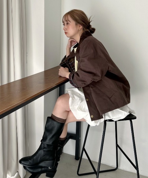 SNIDEL（スナイデル）の「ペタルバルーンスカショーパン（その他パンツ・レディース・ブラック/ホワイト/チェック・0/1）」の14枚目の写真