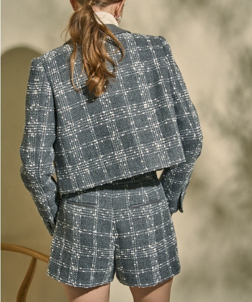 ERADIE(エラディエ)の「Tweed Check Shorts ツイードチェックショートパンツ(その他パンツ・レディース・グレー系/ホワイト系/ブラック系・FREE)」の22枚目の写真
