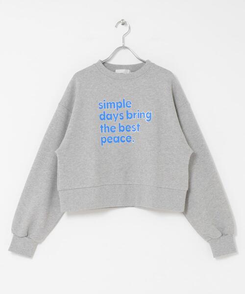 SENSE OF PLACE by URBAN RESEARCH（センスオブプレイスバイアーバンリサーチ）の「グラフィックルーズスウェット（スウェット・レディース・ネイビー/オートミール/ライトグレー/ピンク・ONE）」の9枚目の写真