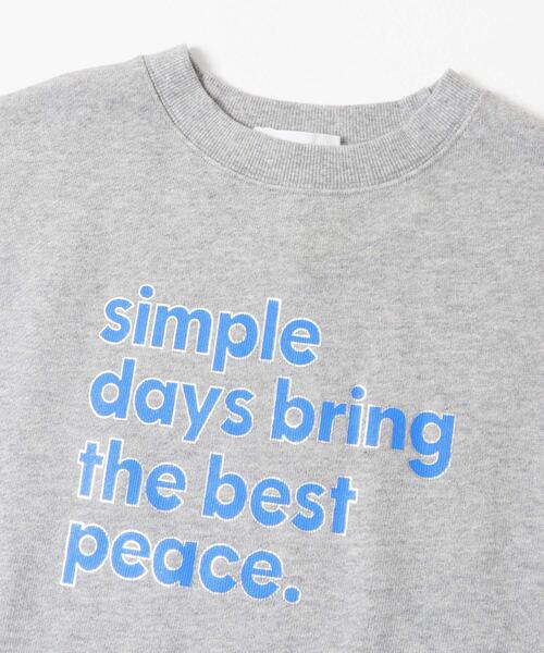 SENSE OF PLACE by URBAN RESEARCH（センスオブプレイスバイアーバンリサーチ）の「グラフィックルーズスウェット（スウェット・レディース・ネイビー/オートミール/ライトグレー/ピンク・ONE）」の10枚目の写真