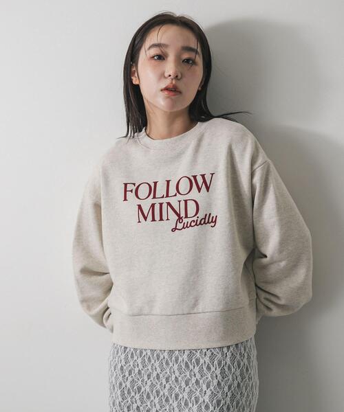 SENSE OF PLACE by URBAN RESEARCH（センスオブプレイスバイアーバンリサーチ）の「グラフィックルーズスウェット（スウェット・レディース・ネイビー/オートミール/ライトグレー/ピンク・ONE）」の15枚目の写真