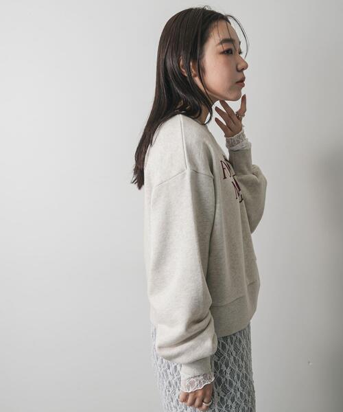 SENSE OF PLACE by URBAN RESEARCH（センスオブプレイスバイアーバンリサーチ）の「グラフィックルーズスウェット（スウェット・レディース・ネイビー/オートミール/ライトグレー/ピンク・ONE）」の17枚目の写真