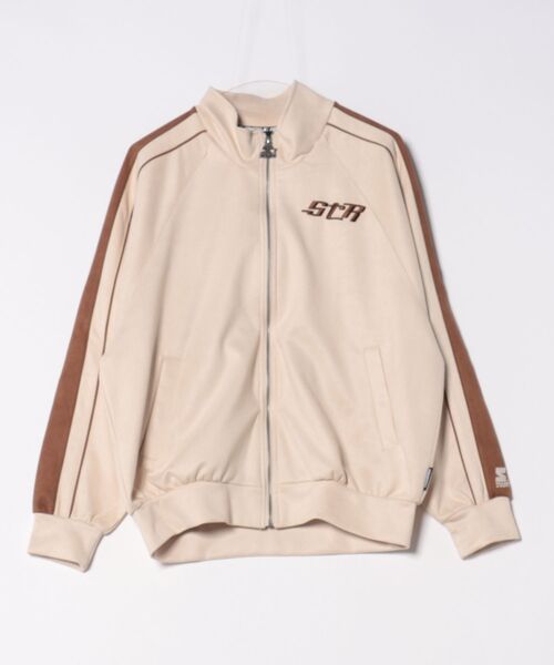 【STARTER】フェイクスエード配色切り替えスタンドジップジャケット ST-STG024