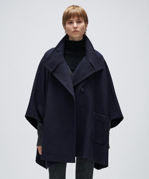 セール】【手洗い可】メルトンジャージポンチョコート（その他アウター