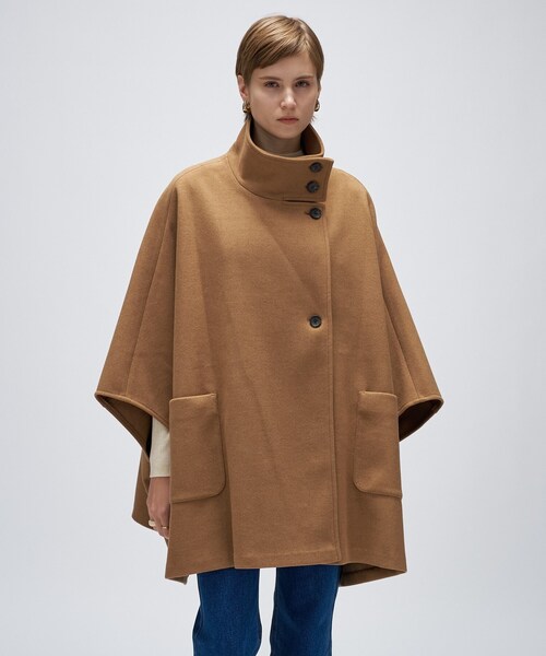 セール】【手洗い可】メルトンジャージポンチョコート（その他アウター