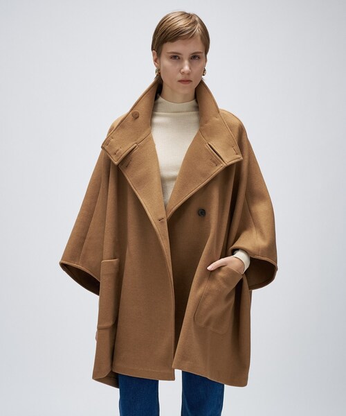 セール】【手洗い可】メルトンジャージポンチョコート（その他アウター