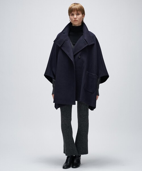 手洗い可】メルトンジャージポンチョコート（その他アウター）｜cloenc