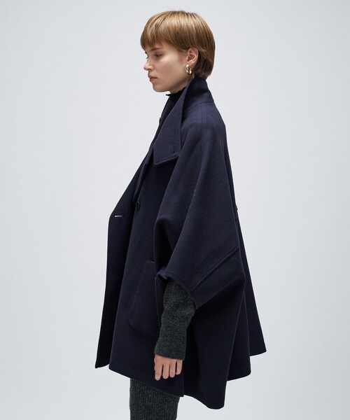 セール】【手洗い可】メルトンジャージポンチョコート（その他アウター