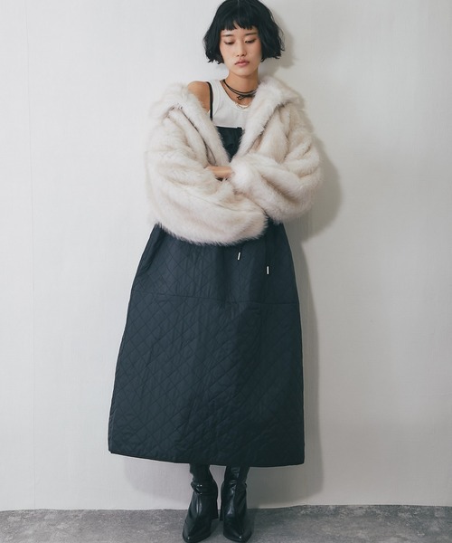 ミックスファーショート丈ジャケット（ブルゾン）｜ANOTHER S