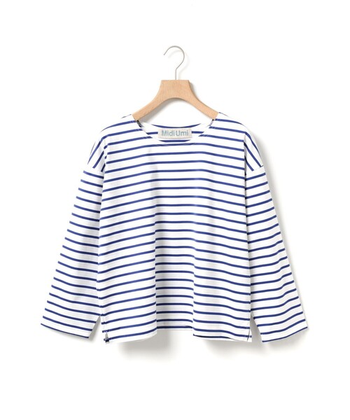 MidiUmi(ミディウミ)の「MidiUmi ボーダーワイドプルオーバー(Tシャツ/カットソー・レディース・ブルー/ネイビー/ブルー系その他2・FREE)」の10枚目の写真