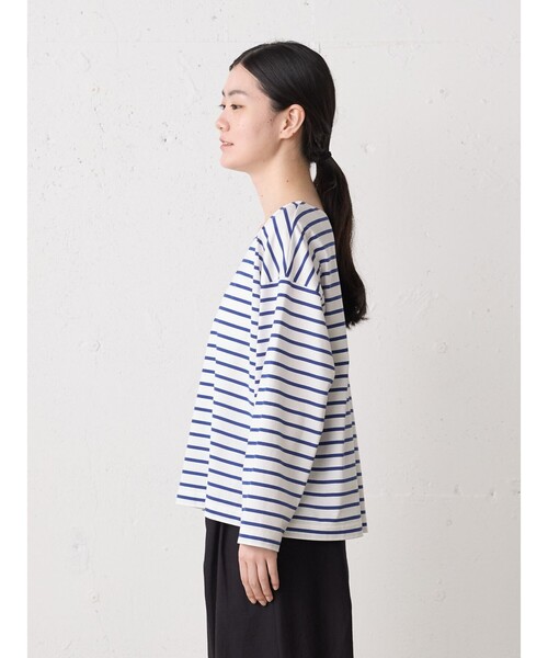 MidiUmi(ミディウミ)の「MidiUmi ボーダーワイドプルオーバー(Tシャツ/カットソー・レディース・ブルー/ネイビー/ブルー系その他2・FREE)」の15枚目の写真