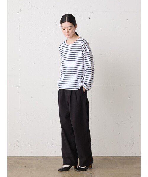 MidiUmi(ミディウミ)の「MidiUmi ボーダーワイドプルオーバー(Tシャツ/カットソー・レディース・ブルー/ネイビー/ブルー系その他2・FREE)」の18枚目の写真