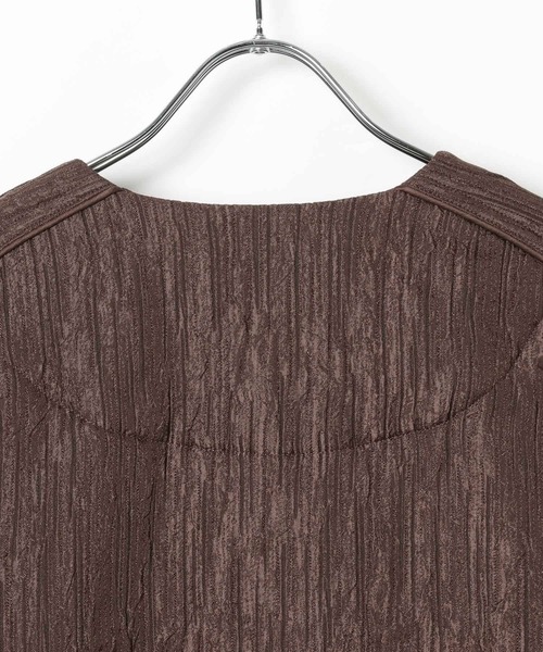 BAYFLOW（ベイフロー）の「ジャガードキルティングブルゾン（ブルゾン・レディース・ブラック/ブラウン・FREE）」の19枚目の写真