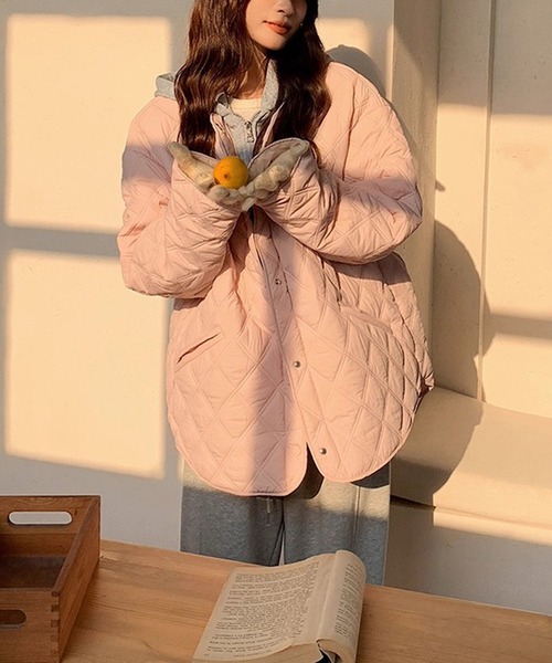 取り外し可能フード付きキルティングジャケット（その他アウター