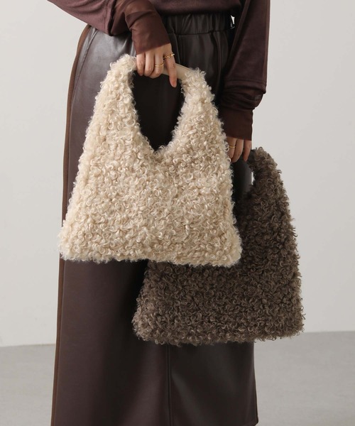 Gready Brilliant（グレディブリリアン）の「カールボアハンドバッグ（ハンドバッグ・レディース・アイボリー/モカ・FREE）」の3枚目の写真