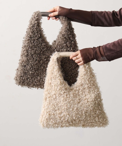 Gready Brilliant（グレディブリリアン）の「カールボアハンドバッグ（ハンドバッグ・レディース・アイボリー/モカ・FREE）」の4枚目の写真