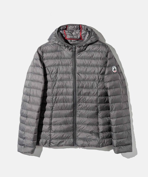 ★レア★J.O.T.T ジョットスウェット切替 ダウン パーカー グレー L セール】JOTT｜ジョットのダウンジャケット/コート（グレー/灰色系